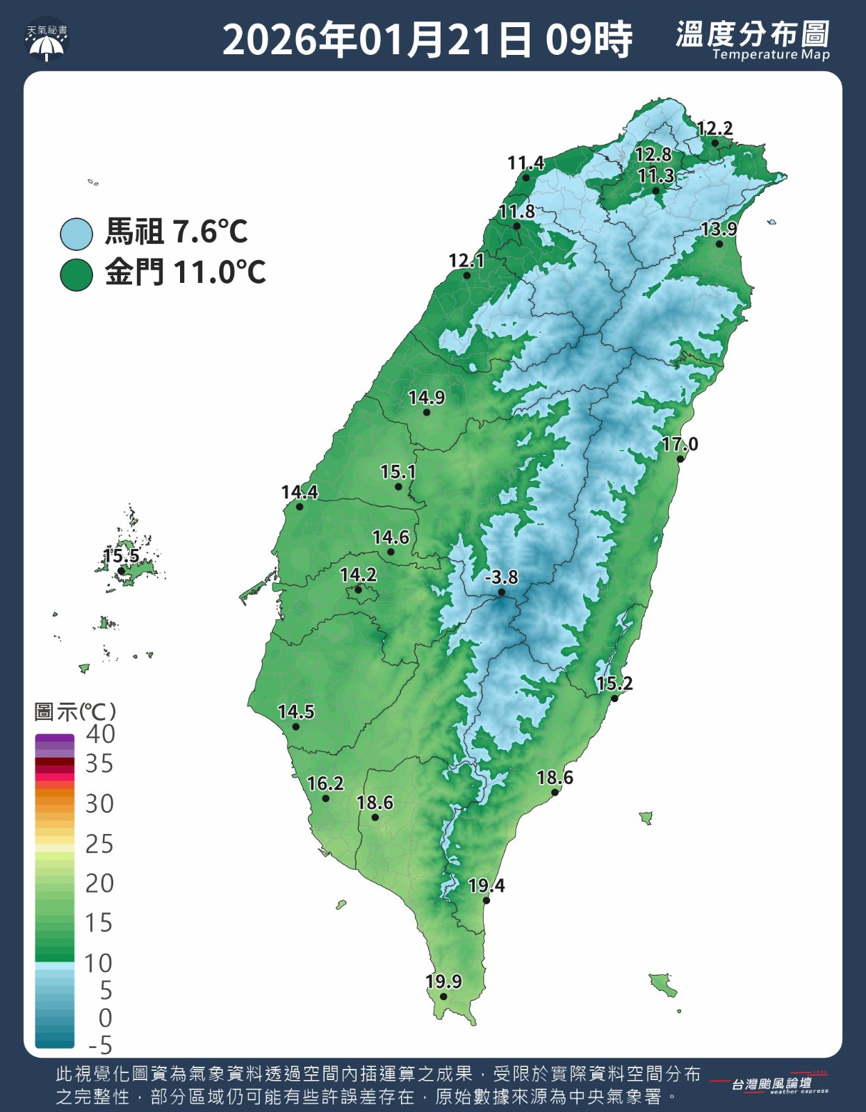 冷氣團威力巔峰！濕冷震盪「低溫下探8度」　專家曝「大回暖時間點」