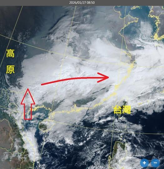 這天回暖「高溫飆到26度」!下一波「濕冷氣團又殺來」凍雨時間曝光