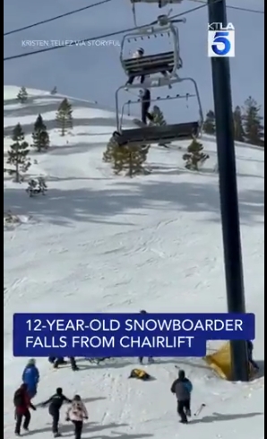 最新／12歲女童搭纜車「竟掉出來」　8公尺高空苦撐「脫手墜落」