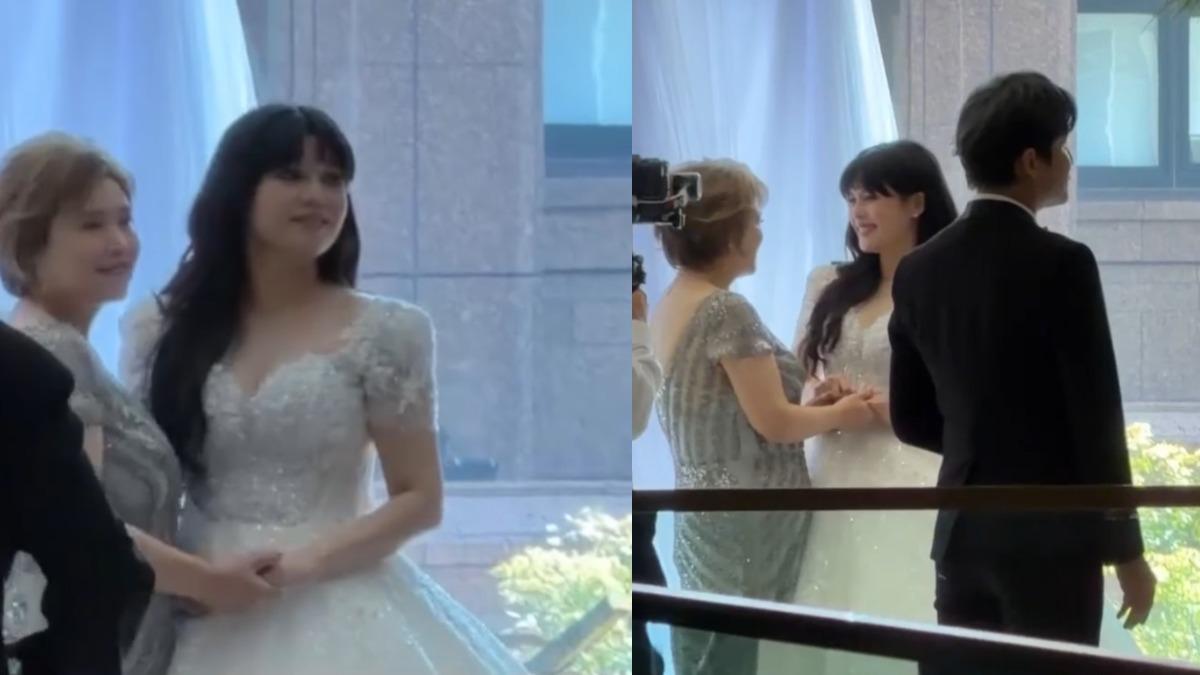 快訊／孫協志世紀婚禮「現場照片曝光」！夏宇童唯美婚紗「幸福牽媽媽手」