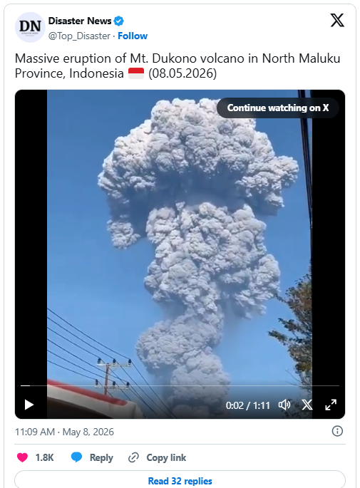 快訊／火山驚傳爆發「死傷人數」曝光！警方搖頭：「遊客無視禁令擅闖」
