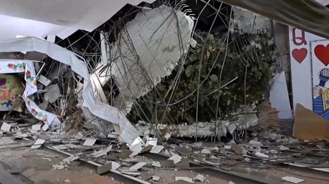 暴雨成災！台北市知名地標「遭巨石砸穿」蔣萬安回應了
