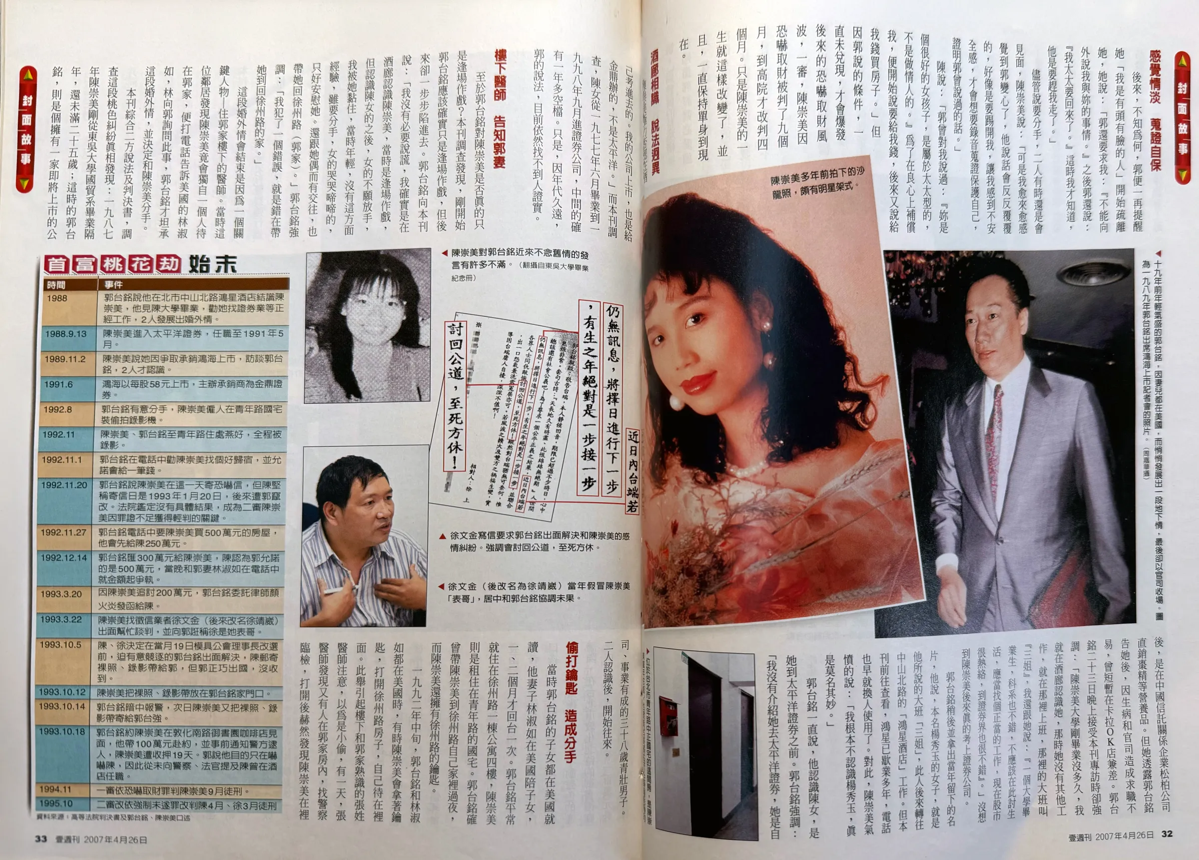 郭台銘最驚悚的婚外情!小三「用私密床照勒索」郭董崩潰:我錯在帶她回家