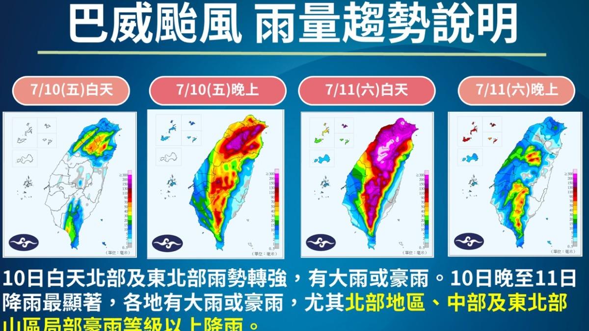 快訊/巴威又轉向「最新路徑曝」!李富城:就是一場大雨而已