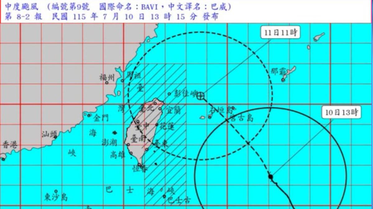 巴威來襲前夕!台灣城隍爺廟「驚見異象」 算盤「5珠離奇上升」廟方示警:全台務必小心一事