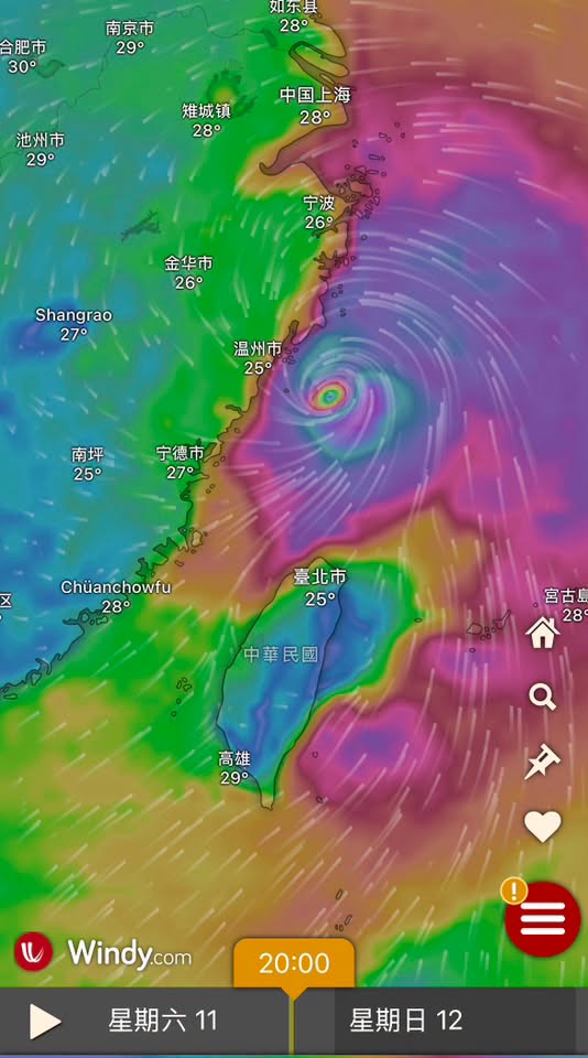 就像有結界!巴威「一路繞過台灣」直衝中國 萬人驚呼「眾神所在之島」原因曝光了