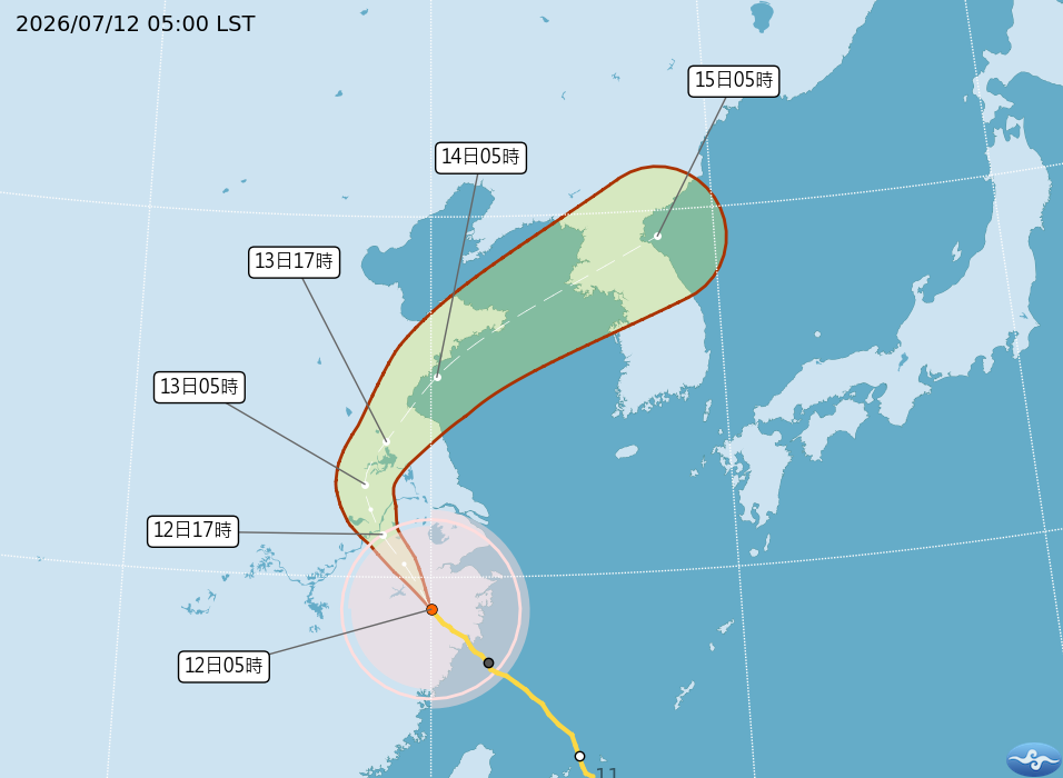 就像有結界!巴威「一路繞過台灣」直衝中國 萬人驚呼「眾神所在之島」原因曝光了