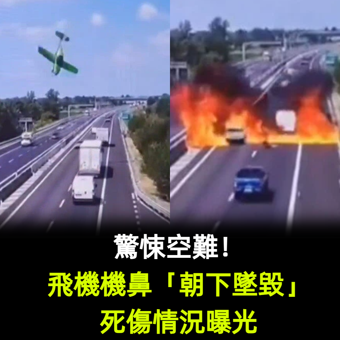 驚悚空難!飛機機鼻「朝下墜毀」死傷情況曝光